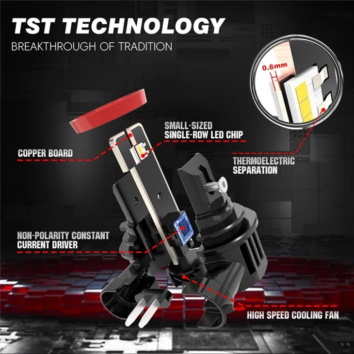 TST Technology New LED Headlight 9004 9007